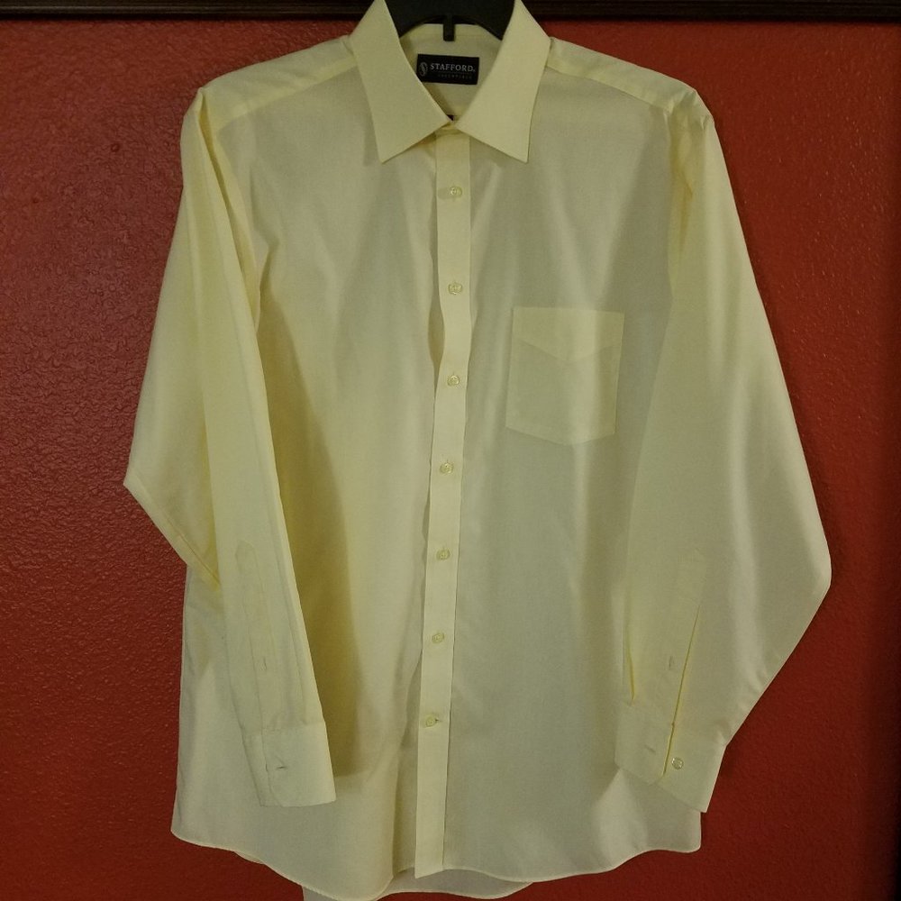 STAFFORD Men's Long Sleeve Shirt  (Large)